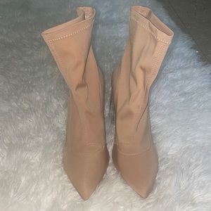 Heeled booties.